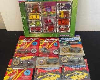 Johnny Lightning Box Set 9 Packages Of Cars With Collector Coins