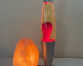 Himalayan Pink Crystal Salt Lamp Red Lava Lamp