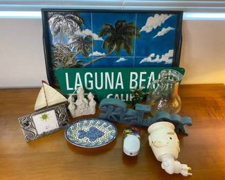 Tiled Palm Tree Tray with More Beach Themed Decor
