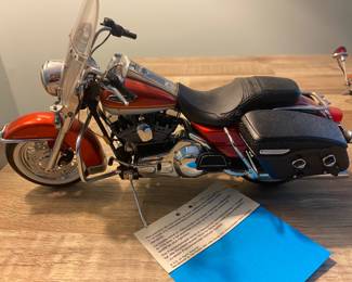 Harley Davis toy bike collection.