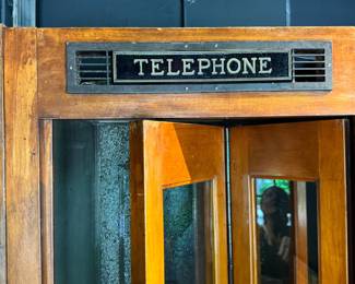Vintage Phone Booth - Working Pay Phone