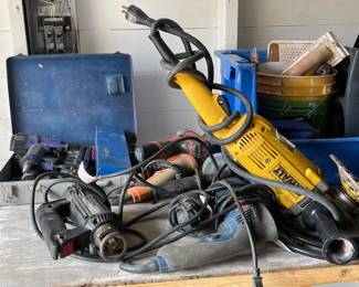 power tools, all running