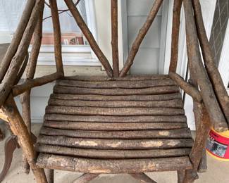 hand made twig chair