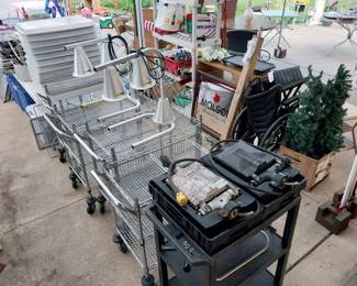 full sheet pans, half sheet pans, service carts, sheet pan covers, commercial grade waffle makers, Molson mirror, food grade heat lamps