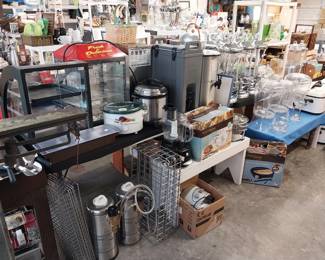 food display case, food warming case, water softener, , pressure cooker, roasting pans, chafing dishes, food processor, drink dispensers, centrifuge
