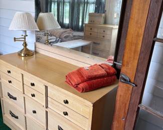 MCM Blonde Dresser Vanity Bedroom Furniture 
