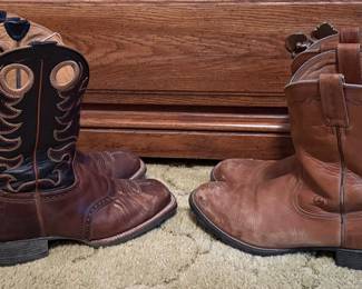 Rank 45 Xero Gravity Mens Gibson 12 D Saddle Vamp Western Boots Square Toe & Ariat Boots