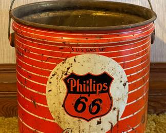 Vintage Phillips 66 5-Gallon Oil Can
