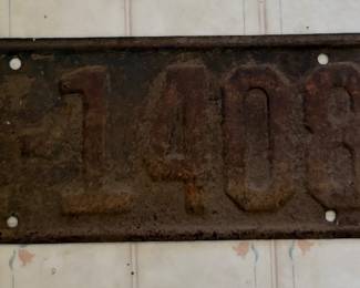 1935 Kansas License Plate 