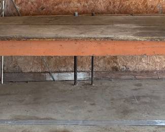 Approximately 12’ (foot) Long Rustic Primitive Wood Table from Old Hardware Store / Farmhouse Decor / Large Workbench