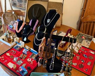 Nice Selection of Jewelry - Catherine Kross ; Nolan Miller • Necklaces, Rings, Bracelets, Cuff Links, Vintage Brooches