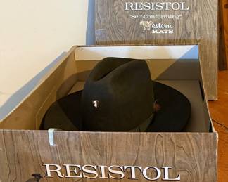RESISTOL Western Cowboy Cowgirl Hat Like-New in the Original Box 