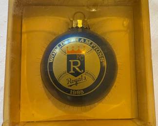 1985 KC ROYALS Baseball World Series Champions Christmas Ornament 