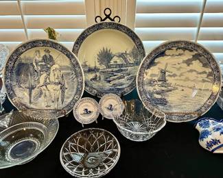 these three are the largest Delft blue and white pieces I have ever seen… at 15.25” each