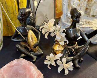 This couple is so special….beautifully made of porcelain with brass accents