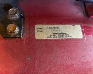 Toro mower