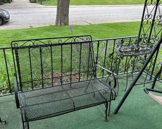 Outdoor glider, iron. No rust