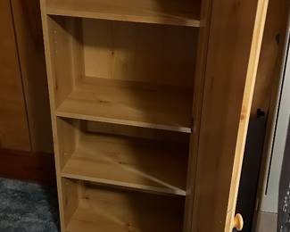 Cabinet, 1 door n 4 interior shelves. 