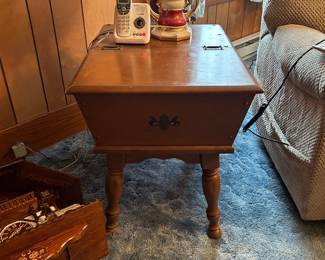 Vintage doughboy end table 