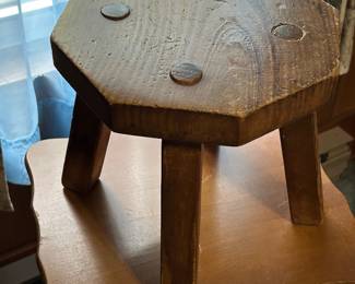 Antique milking stool
