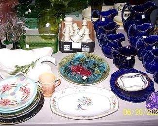 Majolica and other plates