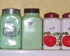 Shakers including jadite