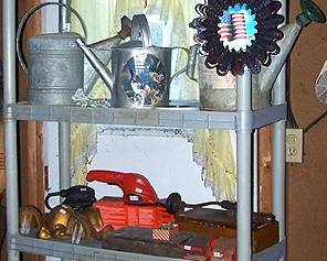 Coolers, watering cans, tools