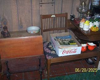 Old school desk, telephone desk