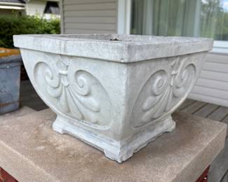 Cement Planter (Matching Pair)