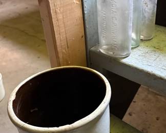 Crock & Antique Bottles