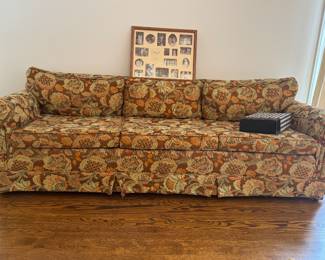 Retro floral sofa