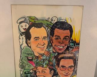 Ghost buster cast caricature