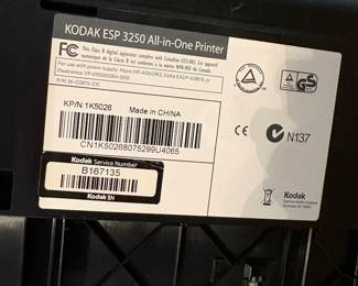 R7 - $15. Kodak ESP 3200 Series Printer. Works.