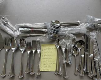 R37 - $250. Embassy Classic Flatware by Towle. Regency Collection. 139 Pieces.