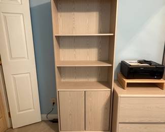 R6 - $25 Each. 2 Available. O'Sullivans Office Furniture Bookcase. Measures 28" wide x 12" deep x 71" tall. Shelves are adjustable.