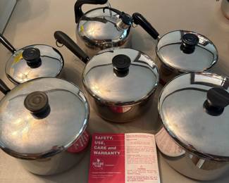 R40 - $120. Revereware Pot Set with Lids.