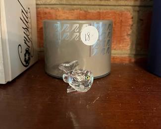 R81 - $18. Swarovski Crystal Baby Carp Fish.