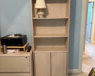 R6 - $25 Each. 2 Available. O'Sullivans Office Furniture Bookcase. Measures 28" wide x 12" deep x 71" tall. Shelves are adjustable.