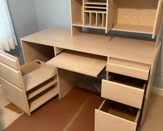 R9 - $40. O'Sullivans Computer Work center. Measures 5' long x 2' deep x 47" tall. Located on the 2nd story. You will need help to move.