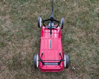 R113 - $35. Vintage Roadmaster Metal Wagon. Very good condition.
