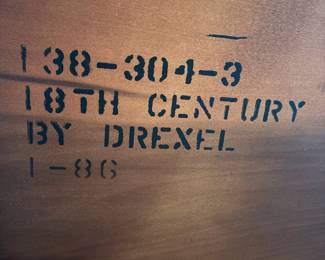 R42 - $75. Drexel Oversized Side Table with clawfoot detail. Excellent condition. Measures 26" square x 24.5" tall.