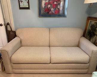 R78 - $75. Sleeper Sofa - Clean and gently used. Measures 72" wide x 36" deep x 31" tall. Located on the 2nd floor - you need 2 strong people to move.