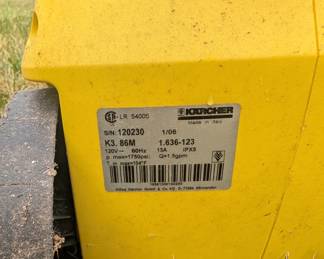 R114 - $25. Karcher Pressure Washer. Untested.