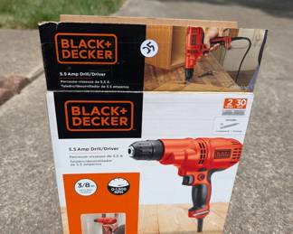 R101 - $25. Black & Decker 5.5amp corded drill.