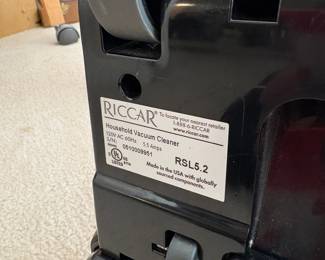 R92 - $125. Riccar Household Vacuum Cleaner. RSL5.2. Lightweight. Works great!