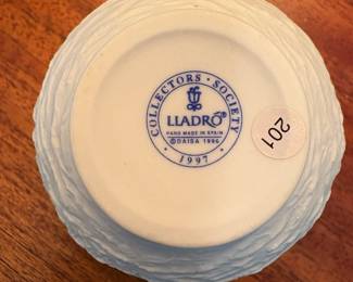 R74 - $10. Lladro Dolphins at Play. 1998 Collectors Society. Candleholder.