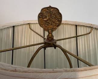 R43 - $50. Vintage Table Lamp. Measures 34" tall. (Needs new shade)