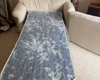 R89 - Sleeper Sofa Chair. Located on the 2nd floor. FREE but YOU need help to move! Does have staining