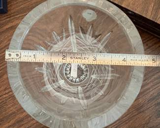 R63 - $30. Waterford Crystal Vase. Measures 8" tall.