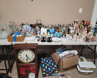 Vintage Clock, Steins, Dolls, Collectables 